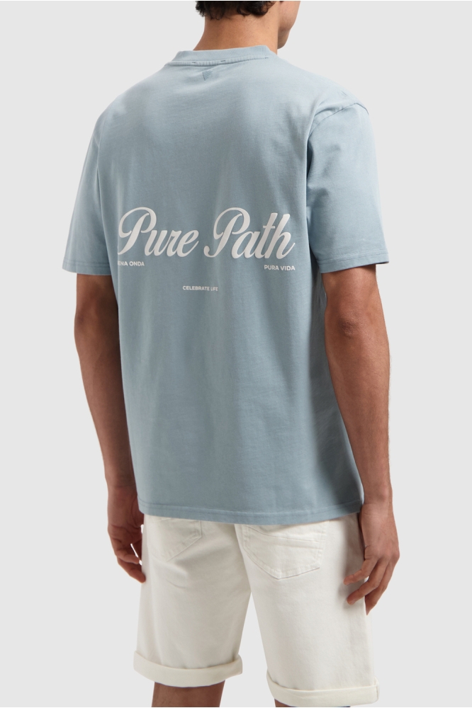 LOOSE FIT T SHIRT 25010110 93 BLUE GREY